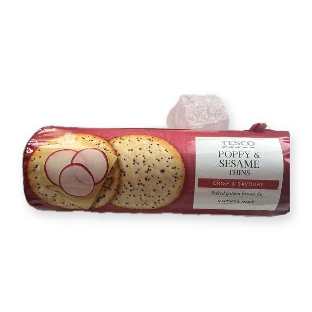 Tesco Poppy & Sesame thins