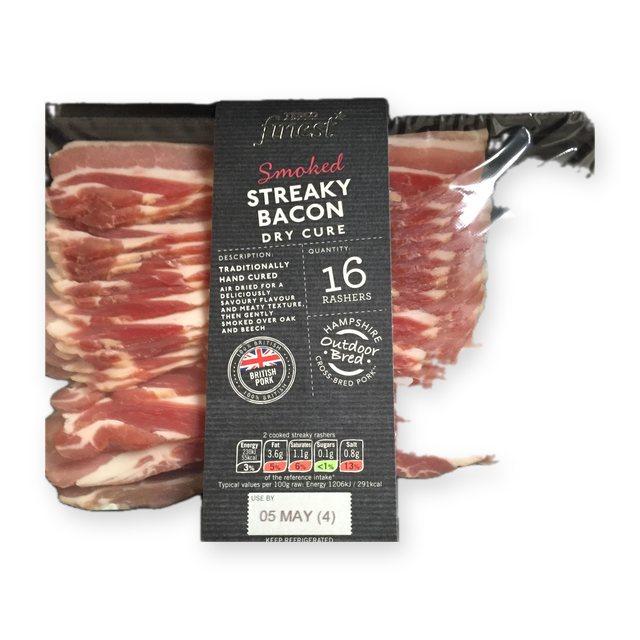 Tesco Smoked Streaky Dry Cure Bacon