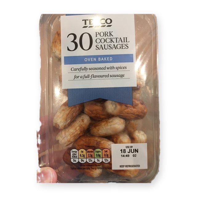 Tesco 30 Pork Cocktail sausages