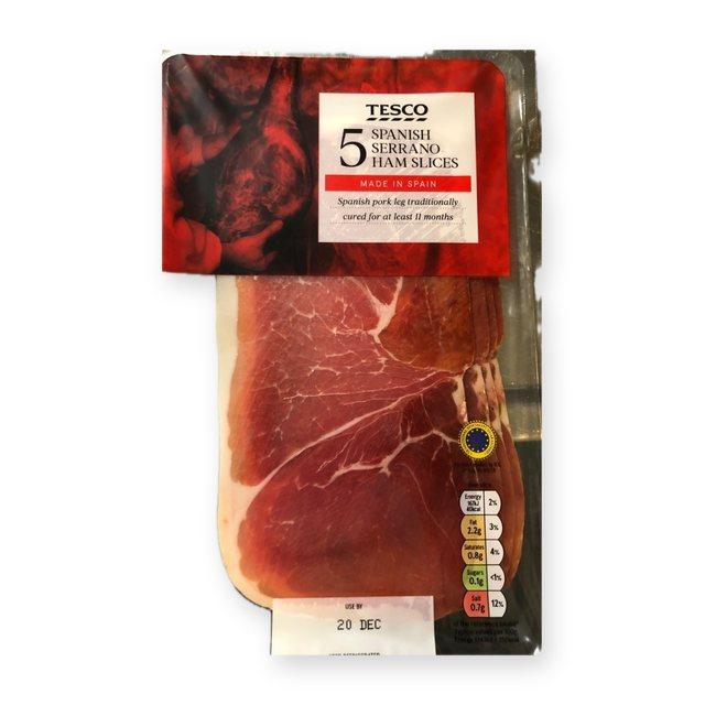 Tesco 5 spanish serrano ham slices