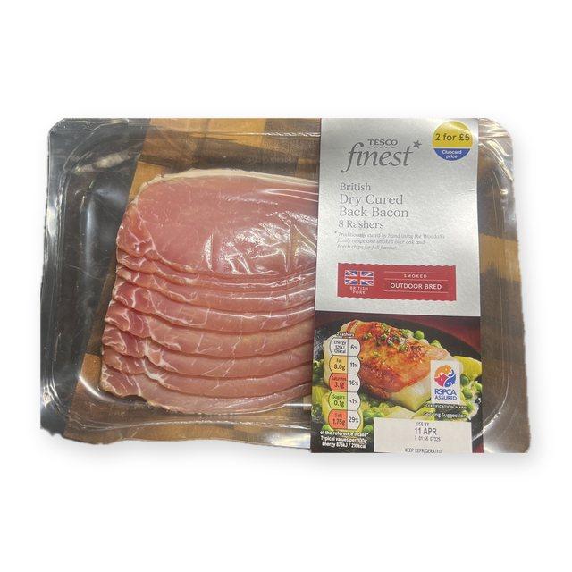 Tesco Finest dry cured bacon