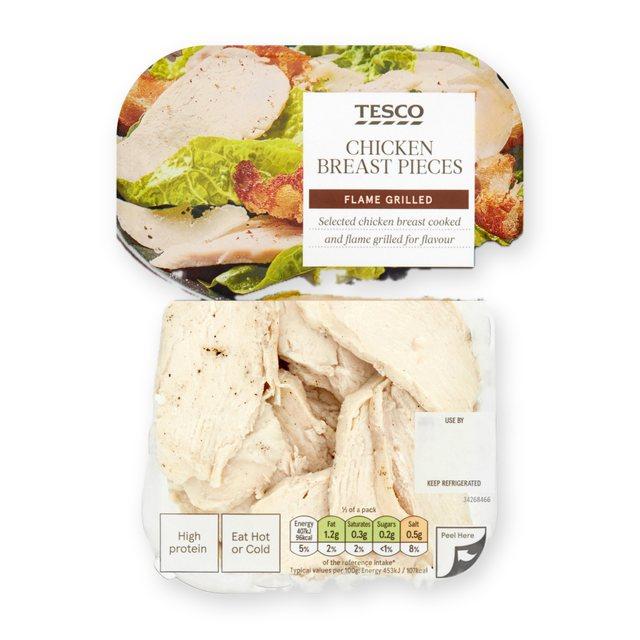 Tesco Flamegrilled Cooked Chicken Breast Chunks