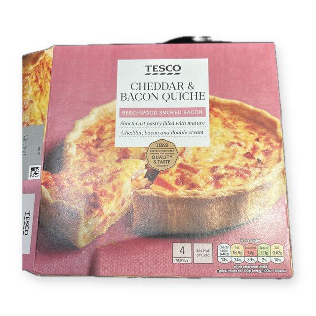 Tesco Cheddar & Bacon Quiche