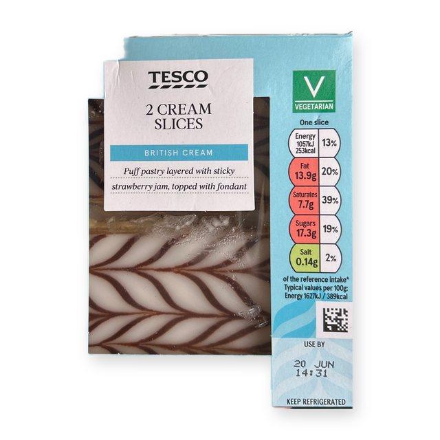 Tesco 2 Cream Slices