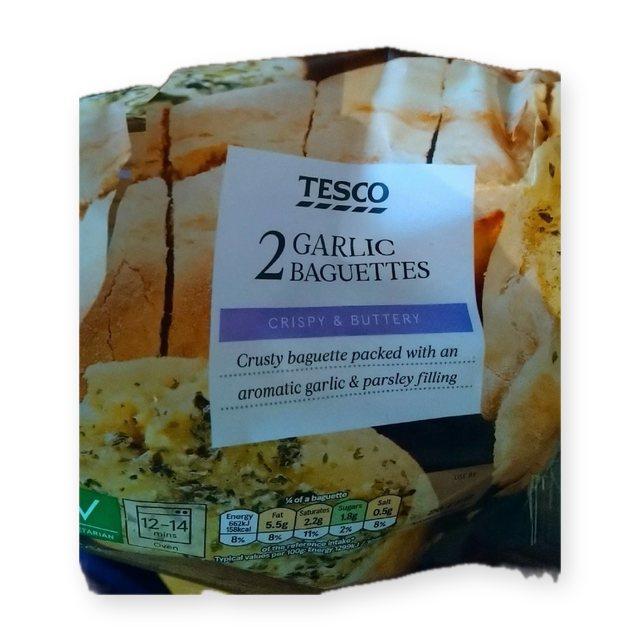 Tesco 2 Garlic Baguettes