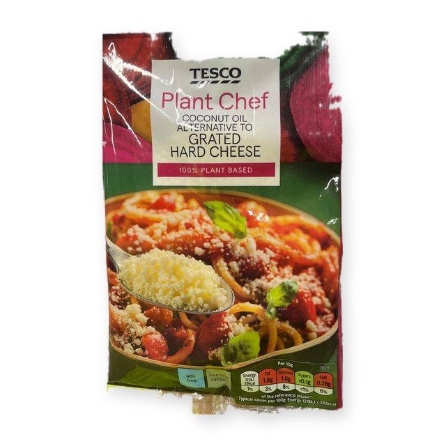Tesco Plant chef coconut oil alternative to grated cheese
