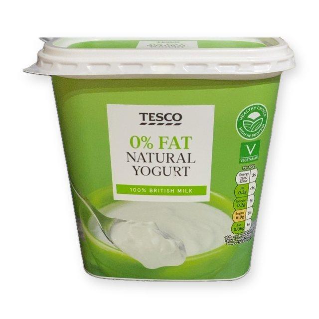 Tesco 0% Fat Natural Yoghurt