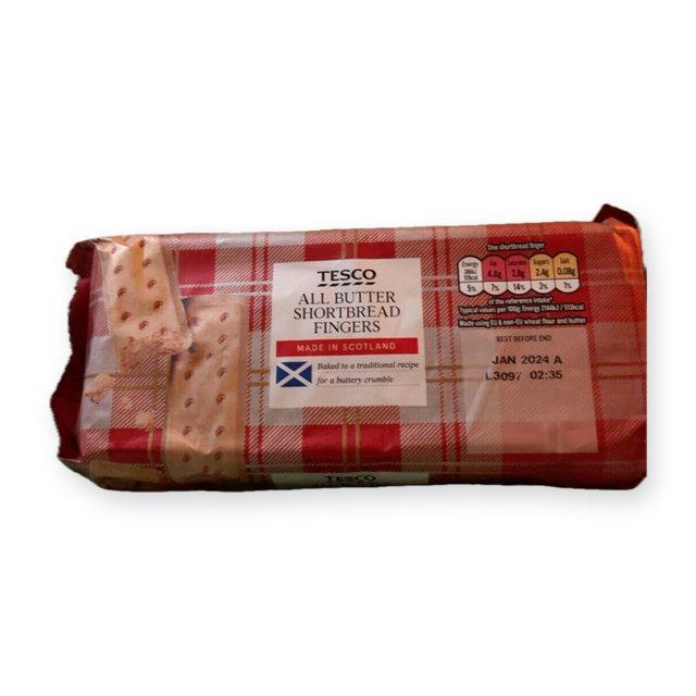 Tesco All butter shortbread fingers