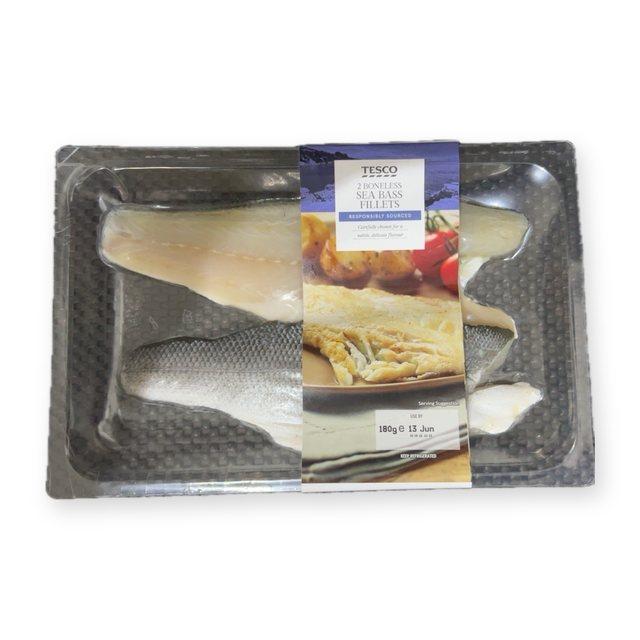 Tesco Sea Bass Fillets (2 Boneless)