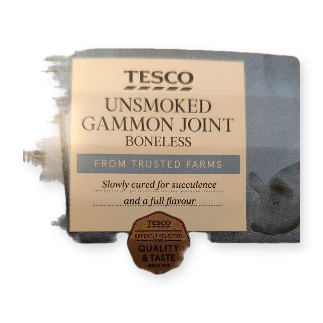 Tesco Unsmoked Gammon Joint