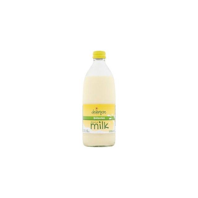 Delamere Banana Flavour Milk, 12 pack