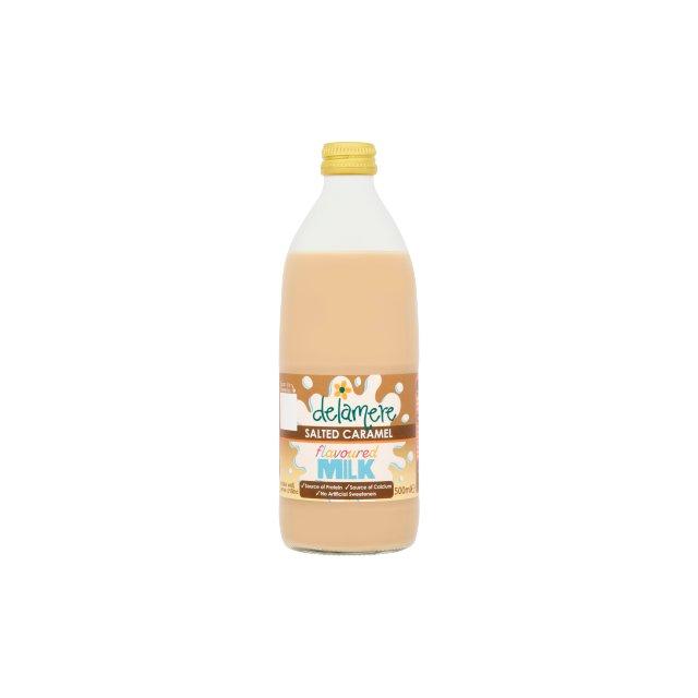 Delamere Salted Caramel Flavour Milk, 12 pack