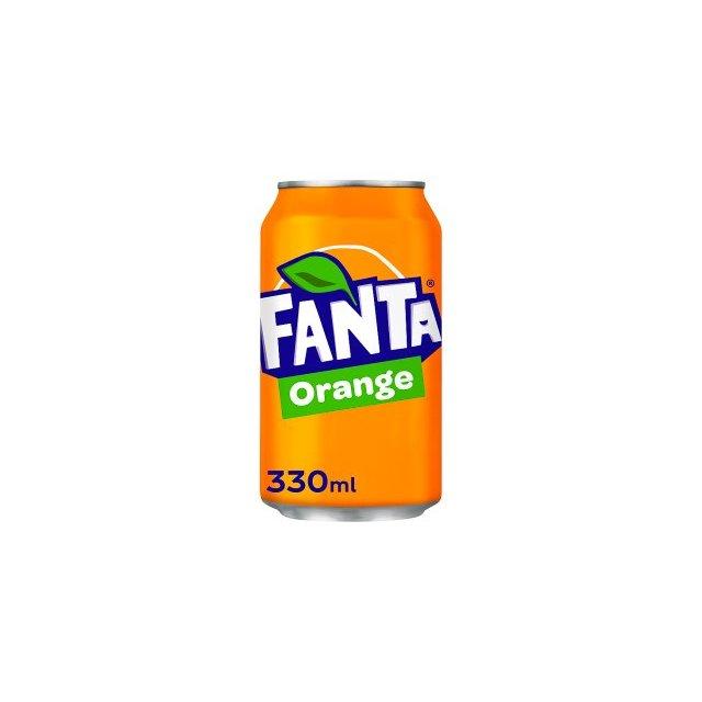 Fanta Orange cans, 24 pack