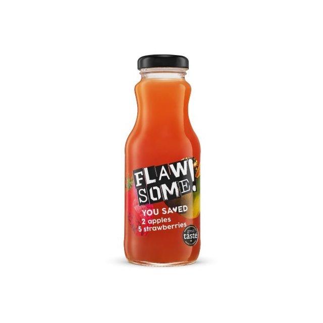 Flawsome apple & strawberry juice, 12 pack