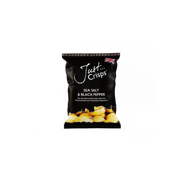 Just Crisps Black Pepper & Sea Salt, 24 pack