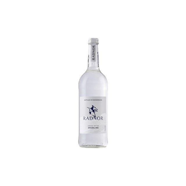 Radnor sparkling water, glass, 12 pack