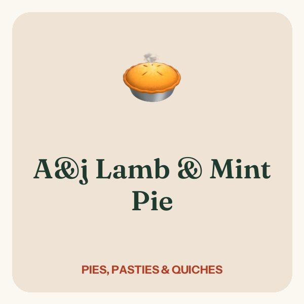 A&j Lamb & Mint Pie