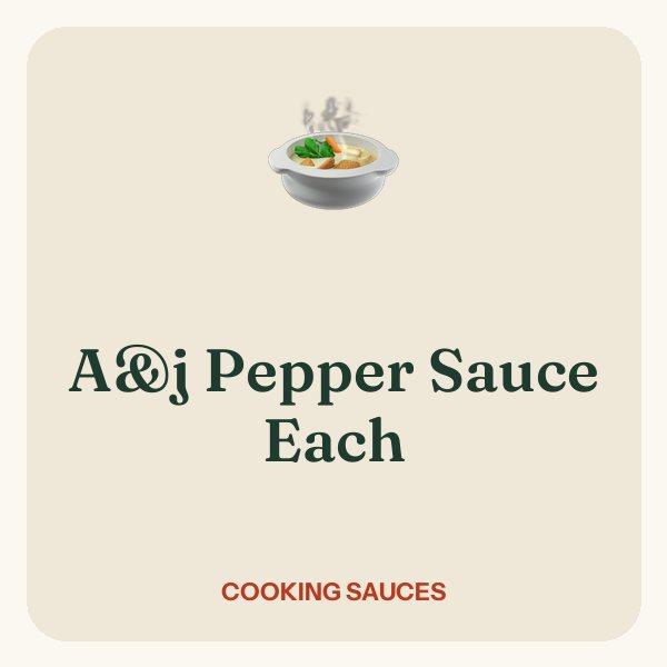 A&j Pepper Sauce Each