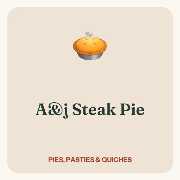 A&j Steak Pie