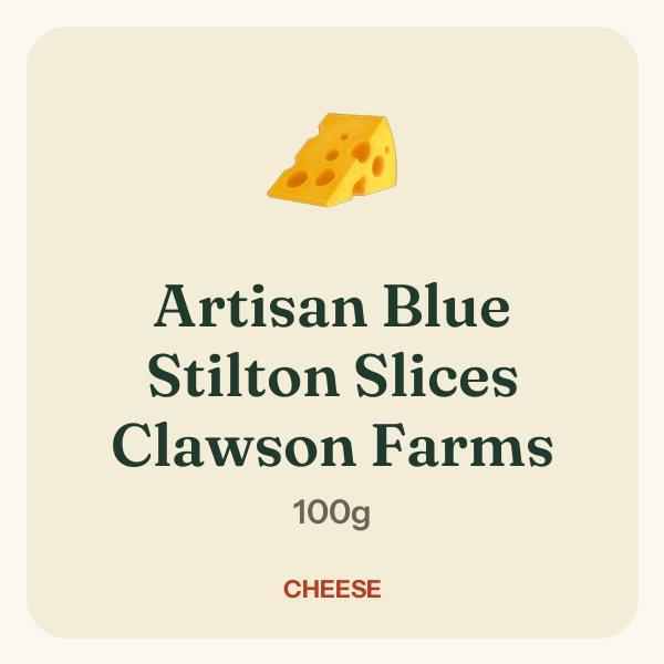 Artisan Blue Stilton Slices Clawson Farms