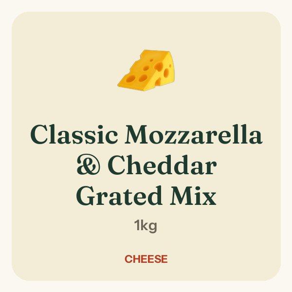 Classic Mozzarella & Cheddar Grated Mix