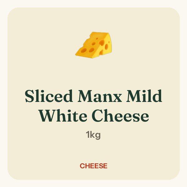 Sliced Manx Mild White Cheese