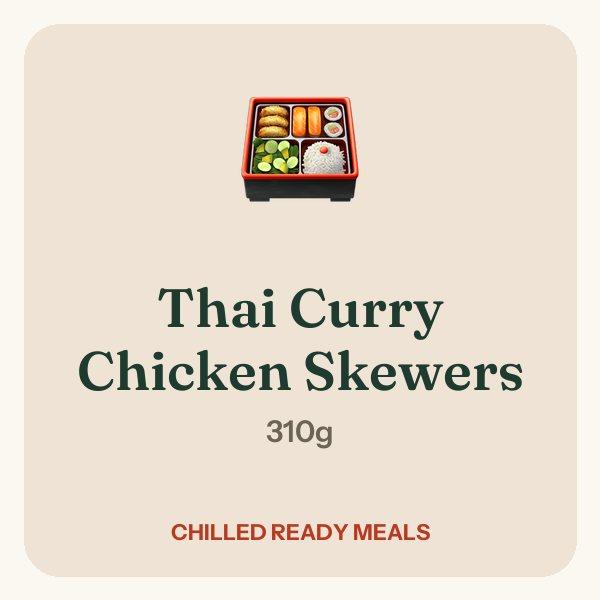 Thai Curry Chicken Skewers