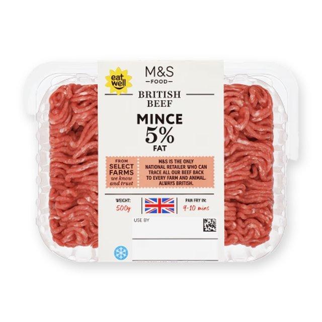 M&S British Beef Mince 5% Fat 500g