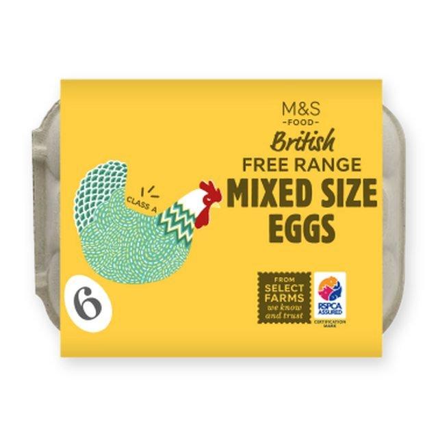 M&S British Free Range Mixed Size Eggs