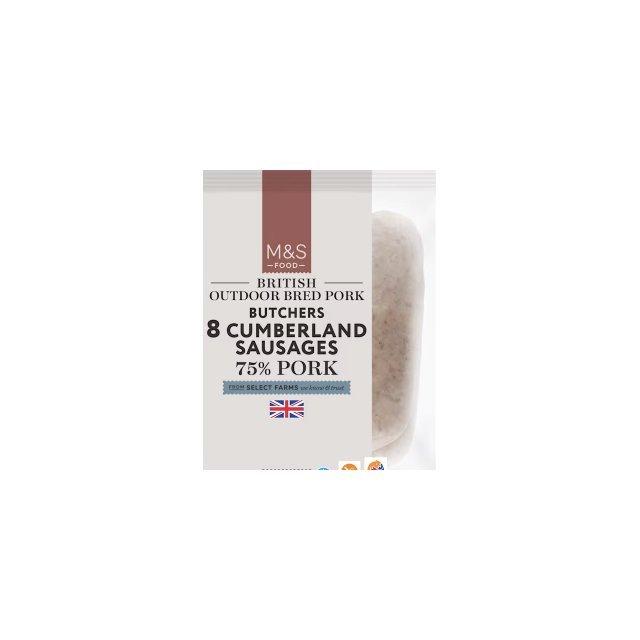 M&S British Outdoor Bred Pork Butchers Cumberland Sausages