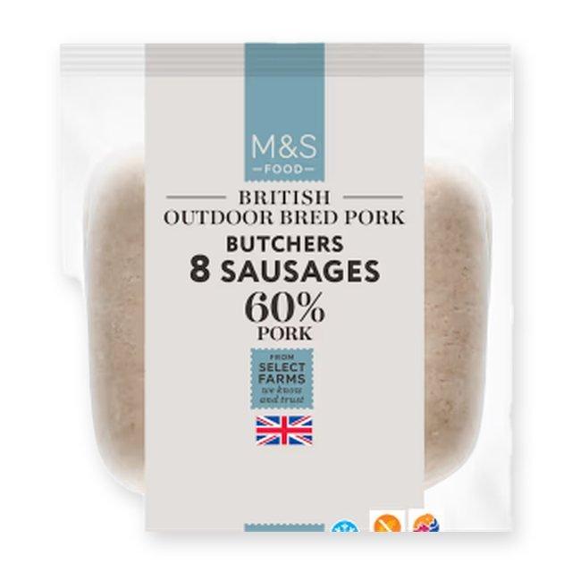 M&S British Outdoor Bred Pork Butchers Sausages