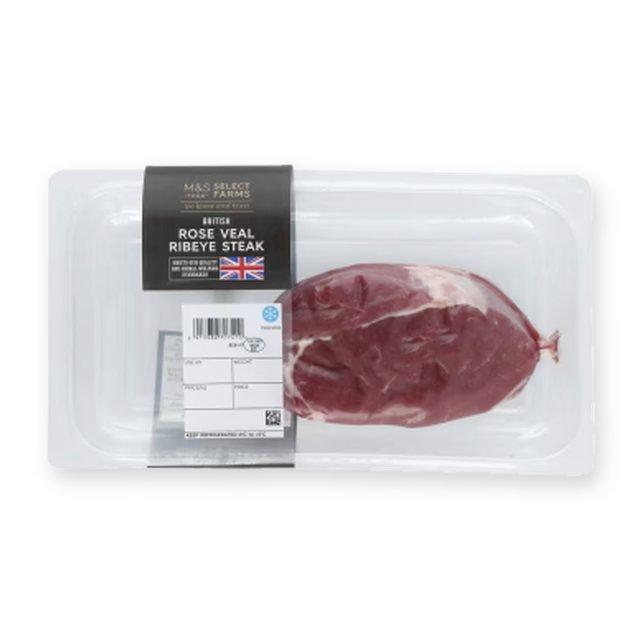 M&S British Rose Veal Ribeye Steak