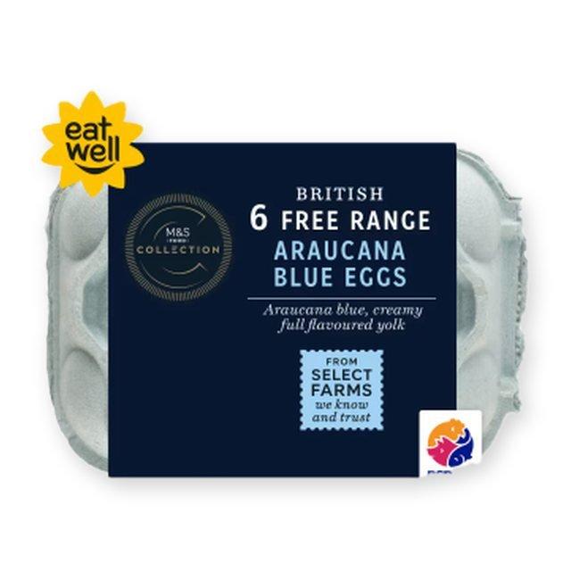 M&S Collection British Free Range Araucana Blue Eggs