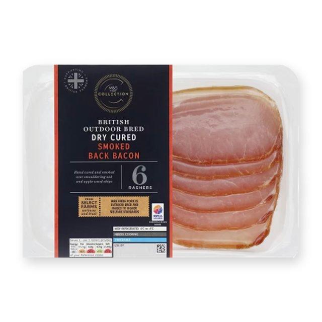 M&S Collection Dry Cured Smoked Back Bacon
