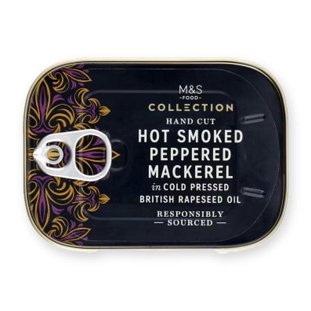 M&S Collection Hot Smoked Peppered Mackerel in Rapeseed Oil