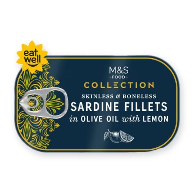 M&S Collection Sardine Fillets in Olive Oil with Lemon