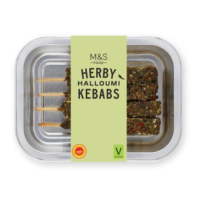 M&S Herby Halloumi Kebabs