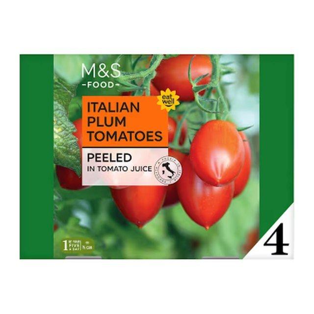 M&S Italian Plum Tomatoes 4 pack