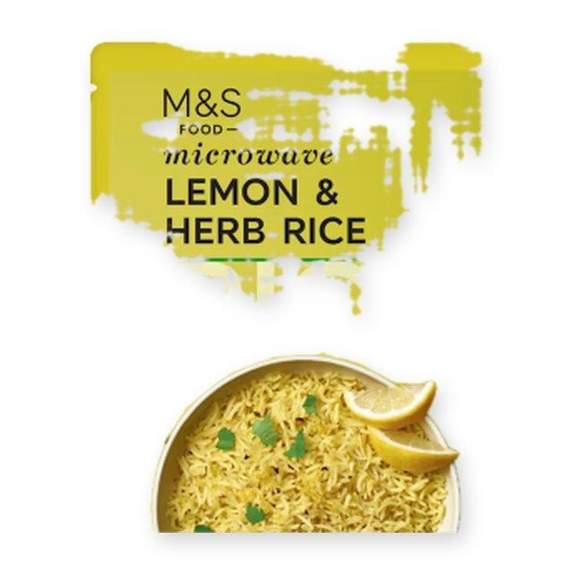 M&S Lemon and Herb Microwave Rice