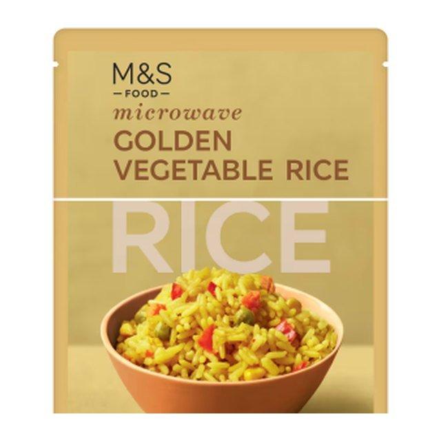 M&S Microwave Golden Vegetable Rice