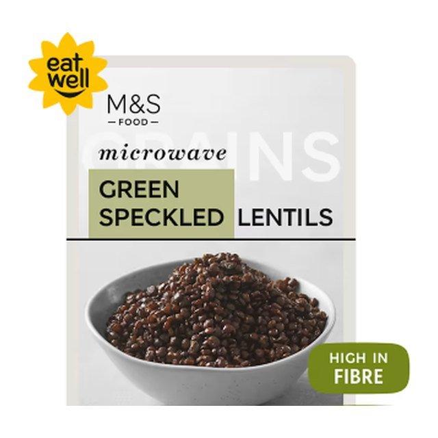 M&S Microwave Green Speckled Lentils
