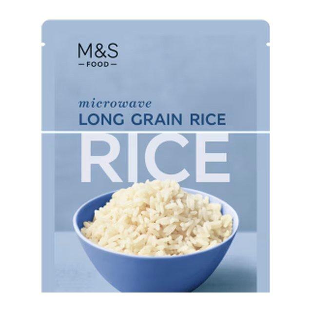 M&S Microwave Long Grain Rice