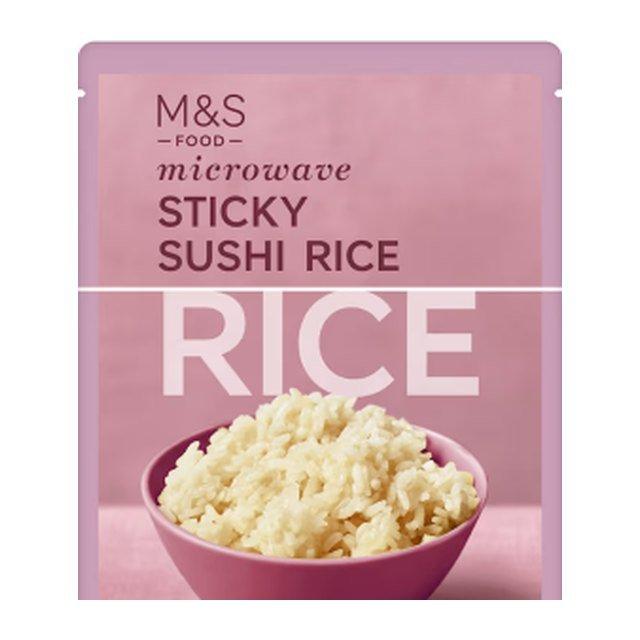 M&S Microwave Sticky Sushi Rice
