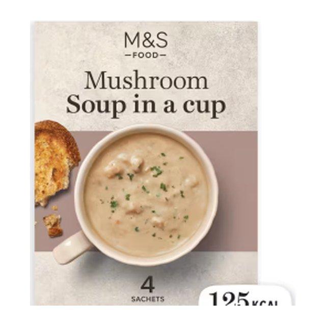 M&S Mushroom Soup in a Cup