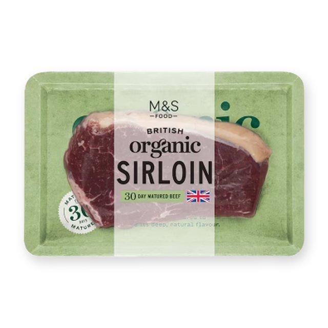 M&S Organic British Sirloin Steak