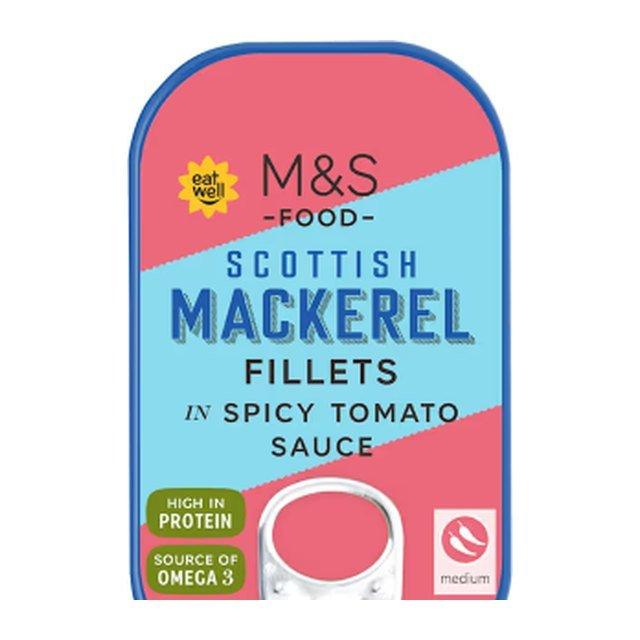 M&S Scottish Mackerel Fillets in Spicy Tomato Sauce