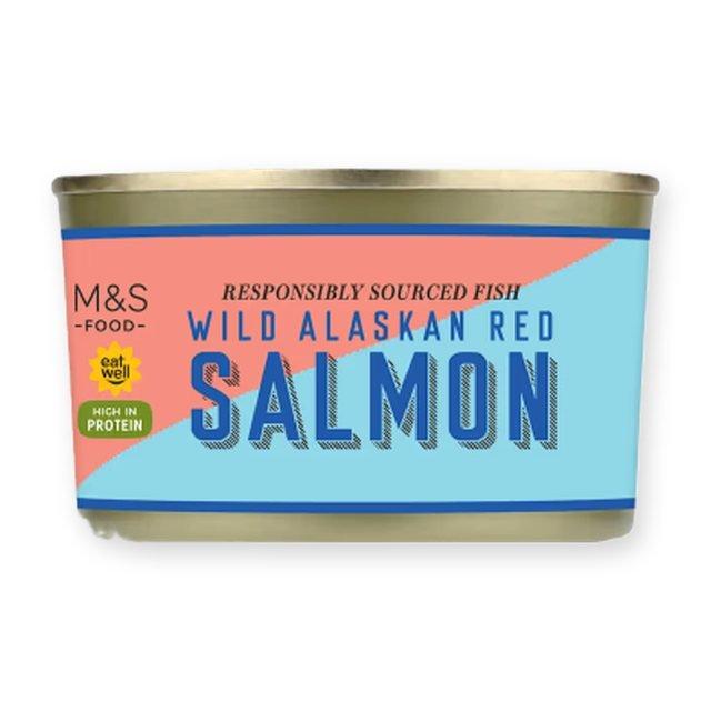 M&S Wild Alaskan Red Salmon 213g