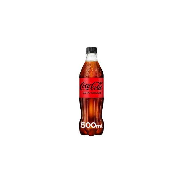 Coca-Cola Zero bottles, 12 pack