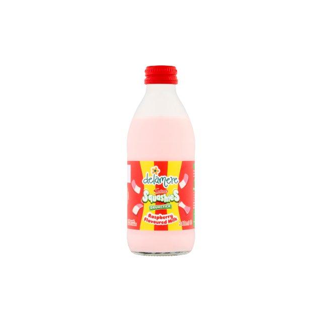 Delamere Squashies raspberry milk, 10 pack