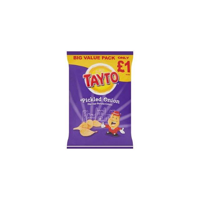 Tayto pickled onion crisps, 20 pack